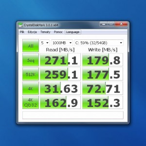 crystaldiskmark Patriot Wildfire 120 GB